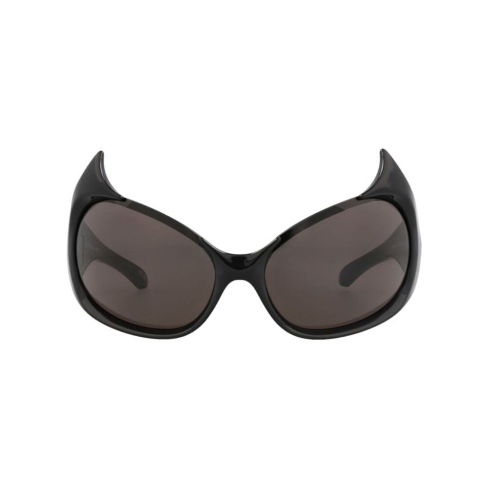 Balenciaga Black Oversized Cat-Eye Sunglasses